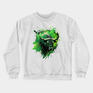 Green Bull Graffiti Crewneck Sweatshirt